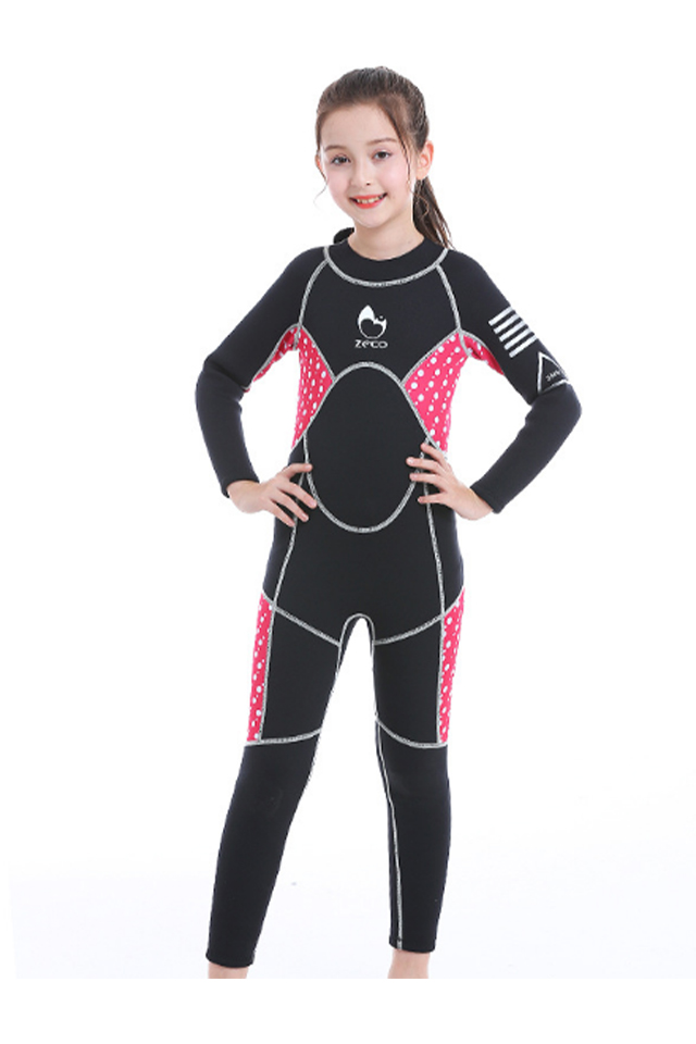 ZCCO 3MM Long Sleeve Full Wetsuit for Girls & Boys