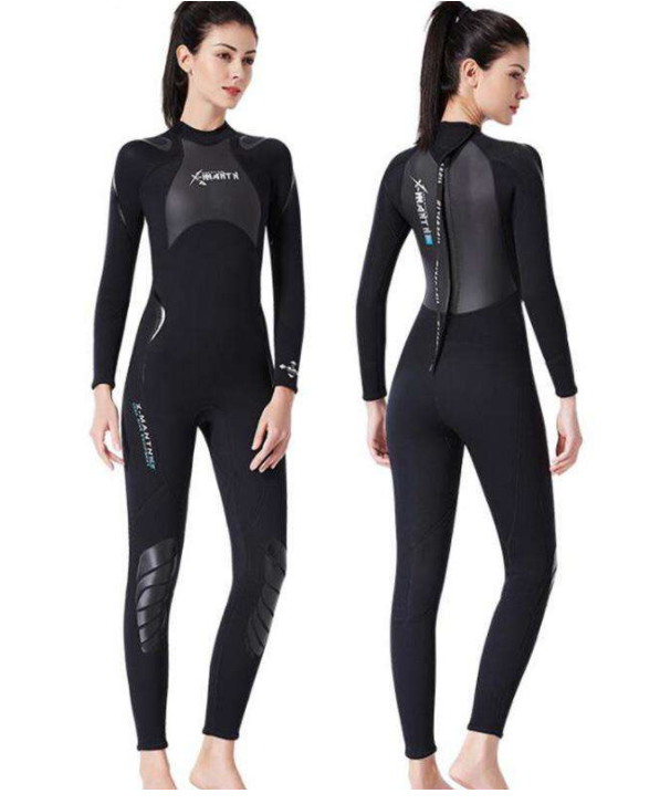 DIVE&SAIL 3mm Men Women Smooth Surfing Diving Jacket Warm Split Wetsuit 