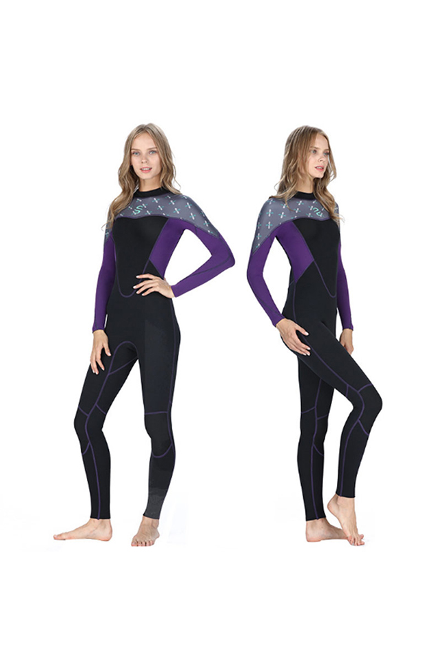 SLINX Womens 2mm Purple Full Body Surfing Wetsuit
