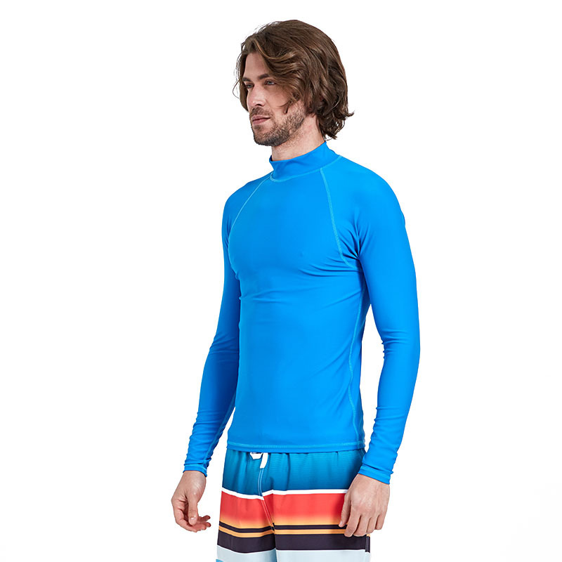 Sbart Men's Long Sleeve Quick Dry UPF 50 Surf Shirt Rash Guard Top