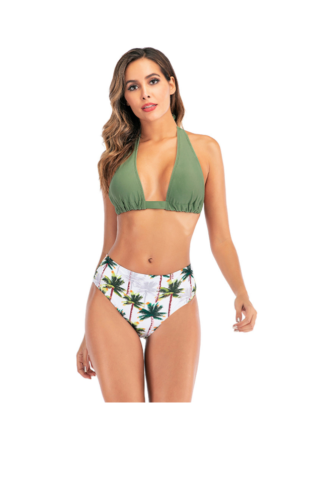 XC Women\'s Two Piece Backless Beach Bikini Swimsuit