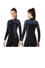 DIVE & SAIL Adults 3MM Long Sleeve Neoprene Snorkeling Wetsuit Top