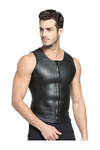 MYLEDI 2mm Mens CR Smooth Skin Rubber Wetsuit Vest