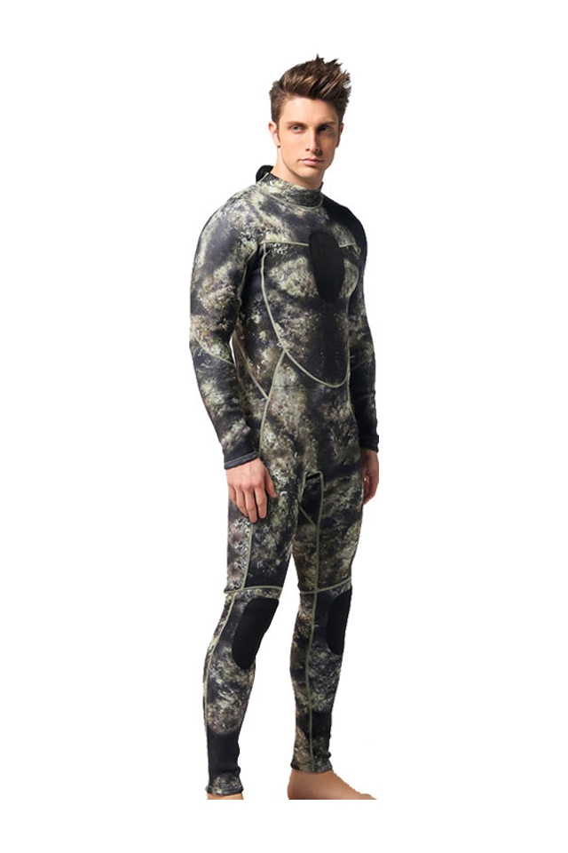 Spearfishing wetsuits one-piece 1,5mm - Shadow (lined in fabrics