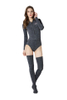 SABOLAY Ladies 2mm Front Zip Spring Wetsuit with Stockings