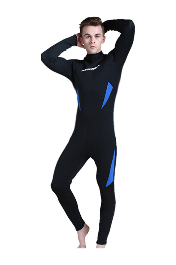 FunDivers Men's 3MM SCR Neoprene Long Sleeve One Piece Wetsuit