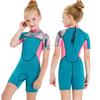 DIVE & SAIL Girls 2.5mm Neoprene One-Piece Shorty Wetsuit for Swimming Scuba Diving Snorkeling