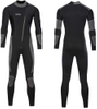 ZCCO Adults 5MM Neoprene Front Zip Plus Size Full Diving Wetsuit