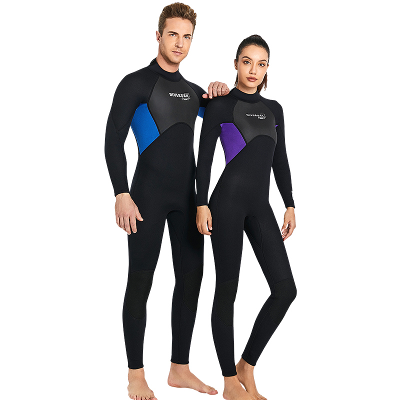 Women 3mm Neoprene Snorkeling Scuba Wetsuits Surf Free Dive Suits Full Length 