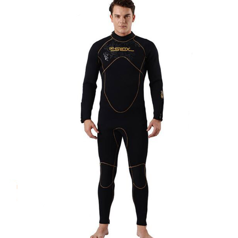 SLINX Men\'s 5mm Full Body Neoprene Wetsuit with Towel Lining for Men
