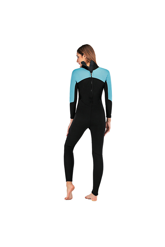 DIVESTAR Womens 3mm Full Body Back Zip Wetsuit