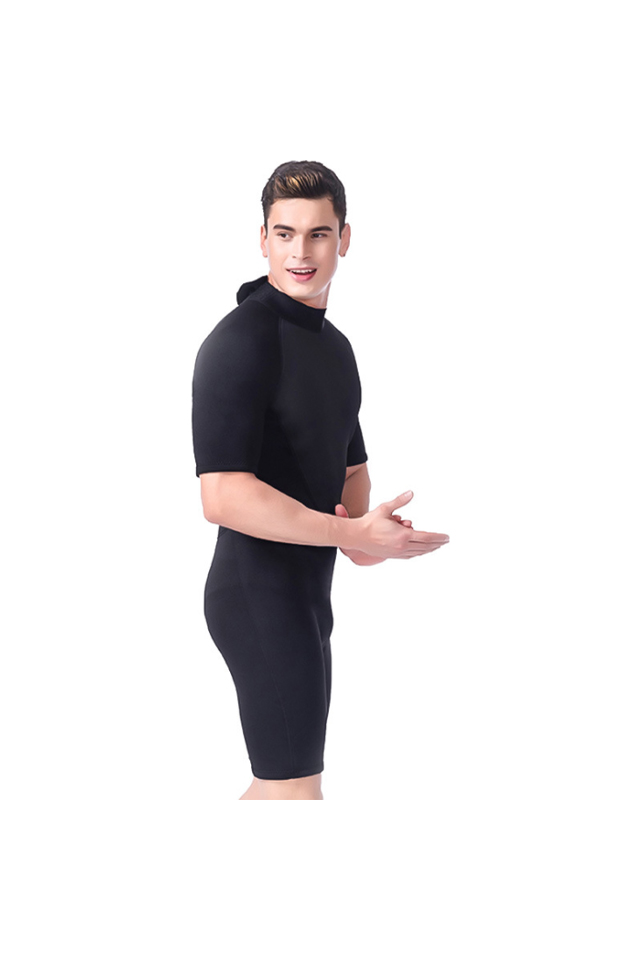 LIFURIOUS Men's 3MM Neoprene Shorty Back Zip Snorkeling Wetsuit
