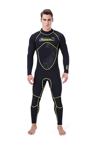 SLINX Men's 3mm 1 Piece Back Zip Thermal Plus Size Free Diving Wetsuit