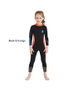 DIVE & SAIL Girls 2.5mm Full Body Wetsuit Junior Back Zip Snorkeling Wetsuit